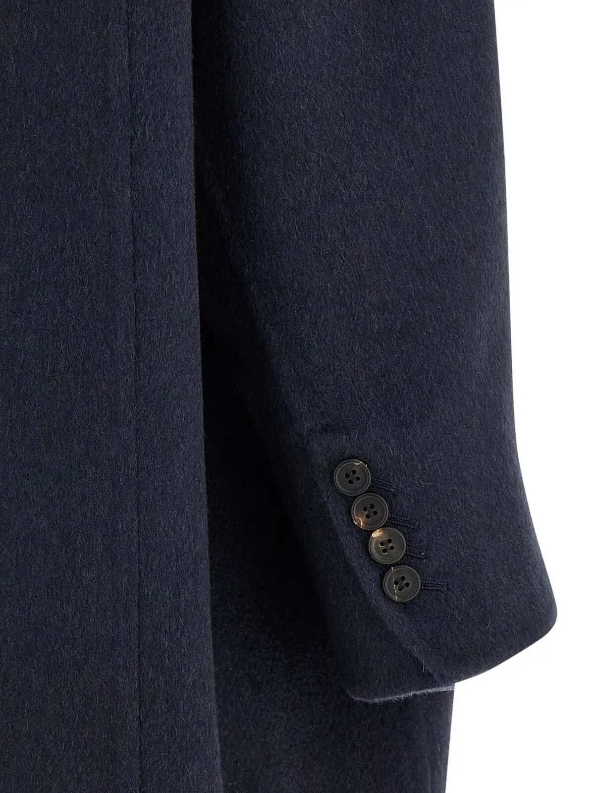 Пальто з кашеміру Brunello Cucinelli Синє 4 Cashmere coat 100% cashmere BRUNELLO CUCINELLI Blue