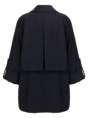 'Shiny Cuff Details' caban coat MD5917741PC102 BRUNELLO CUCINELLI Blue