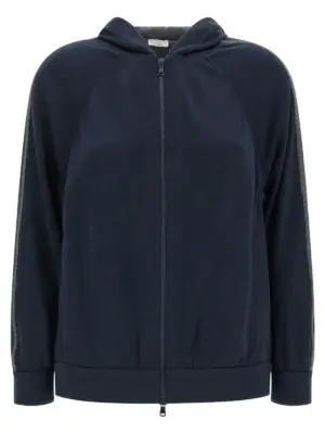 Monile hoodie BRUNELLO CUCINELLI Blue