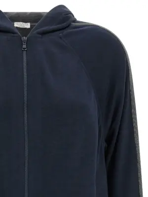Monile hoodie Woman BRUNELLO CUCINELLI Blue