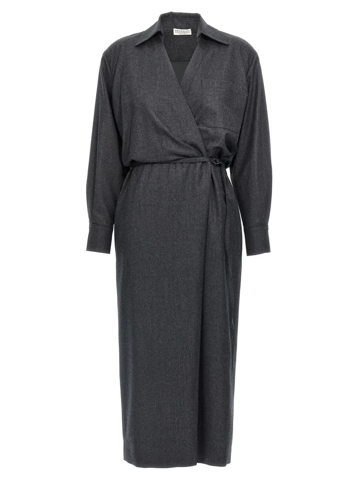 Сукня-шеміз’є Wallet Brunello Cucinelli Сіра 1 Wallet chemisier dress BRUNELLO CUCINELLI Gray
