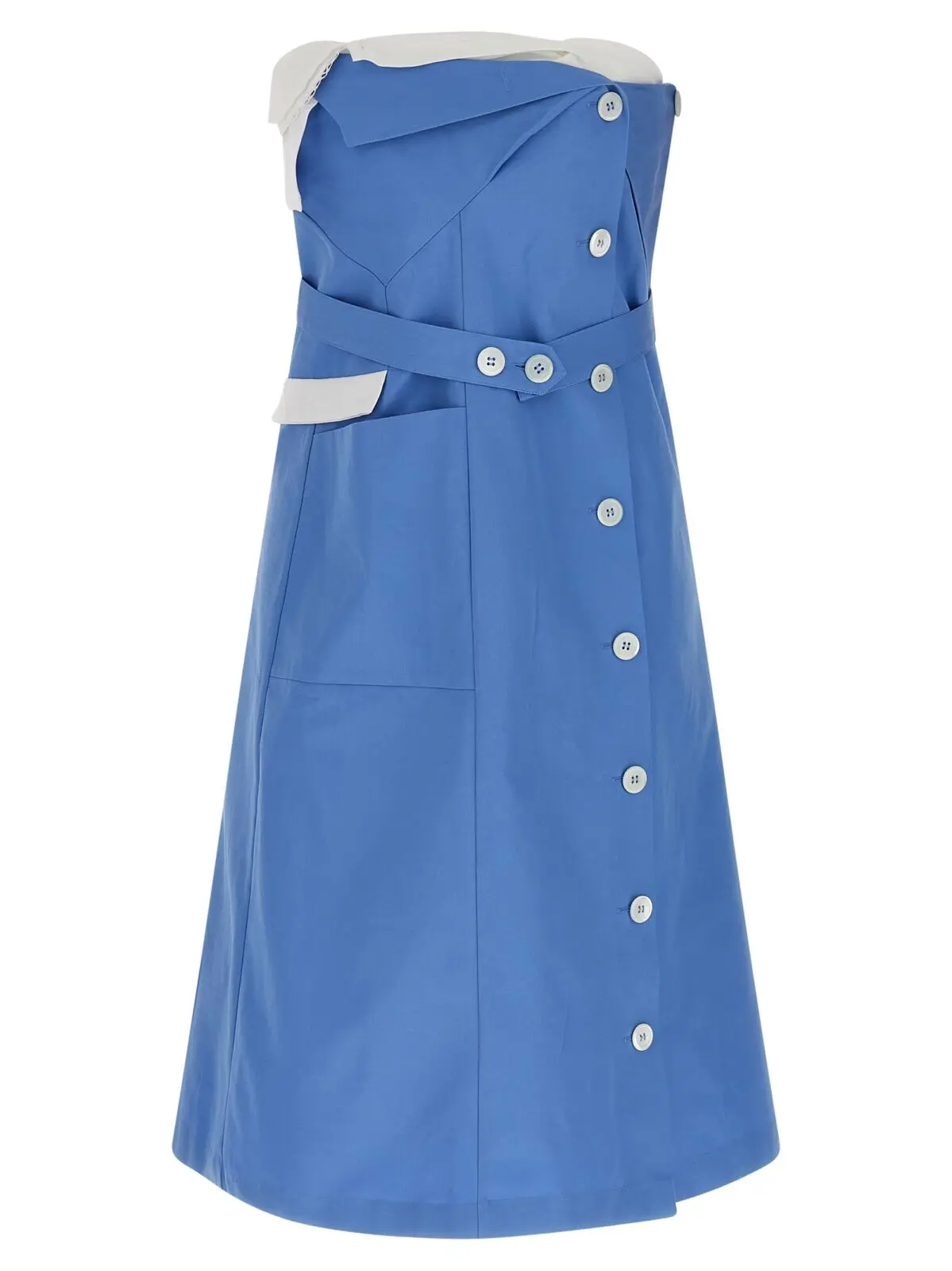 Сукня Miu Miu Deconstructed mini Блакитна 1 Deconstructed mini dress MIU MIU Light Blue