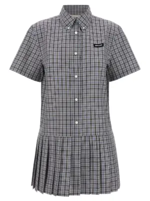 Pleated dress MIU MIU Multicolor