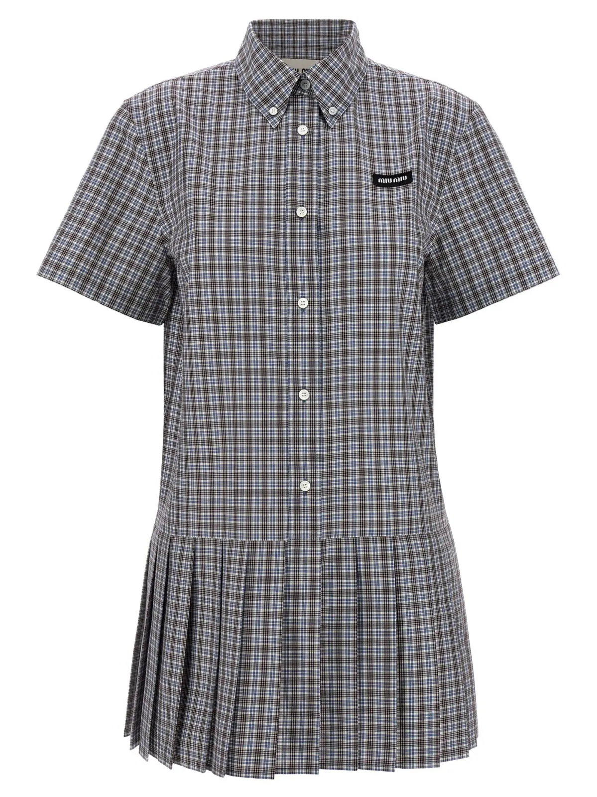 Сукня плісирована Miu Miu Багатокольорова 1 Pleated dress MIU MIU Multicolor