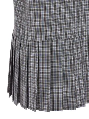 Pleated dress 100% cotton MIU MIU Multicolor