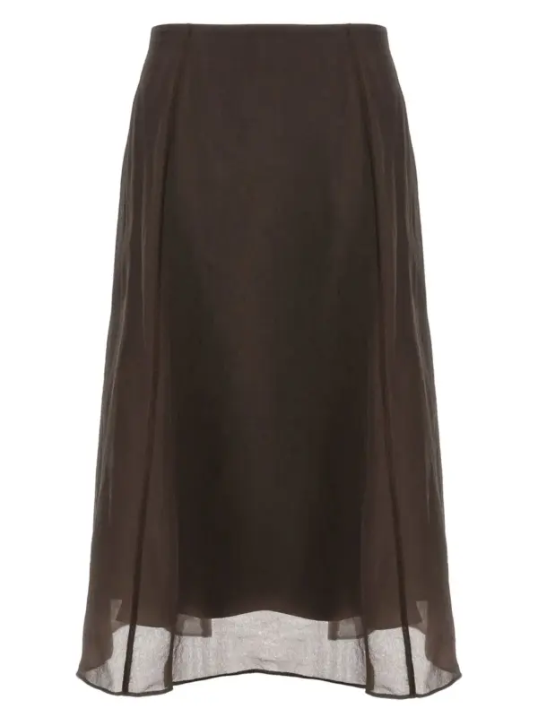 'Circle' skirt BRUNELLO CUCINELLI Brown