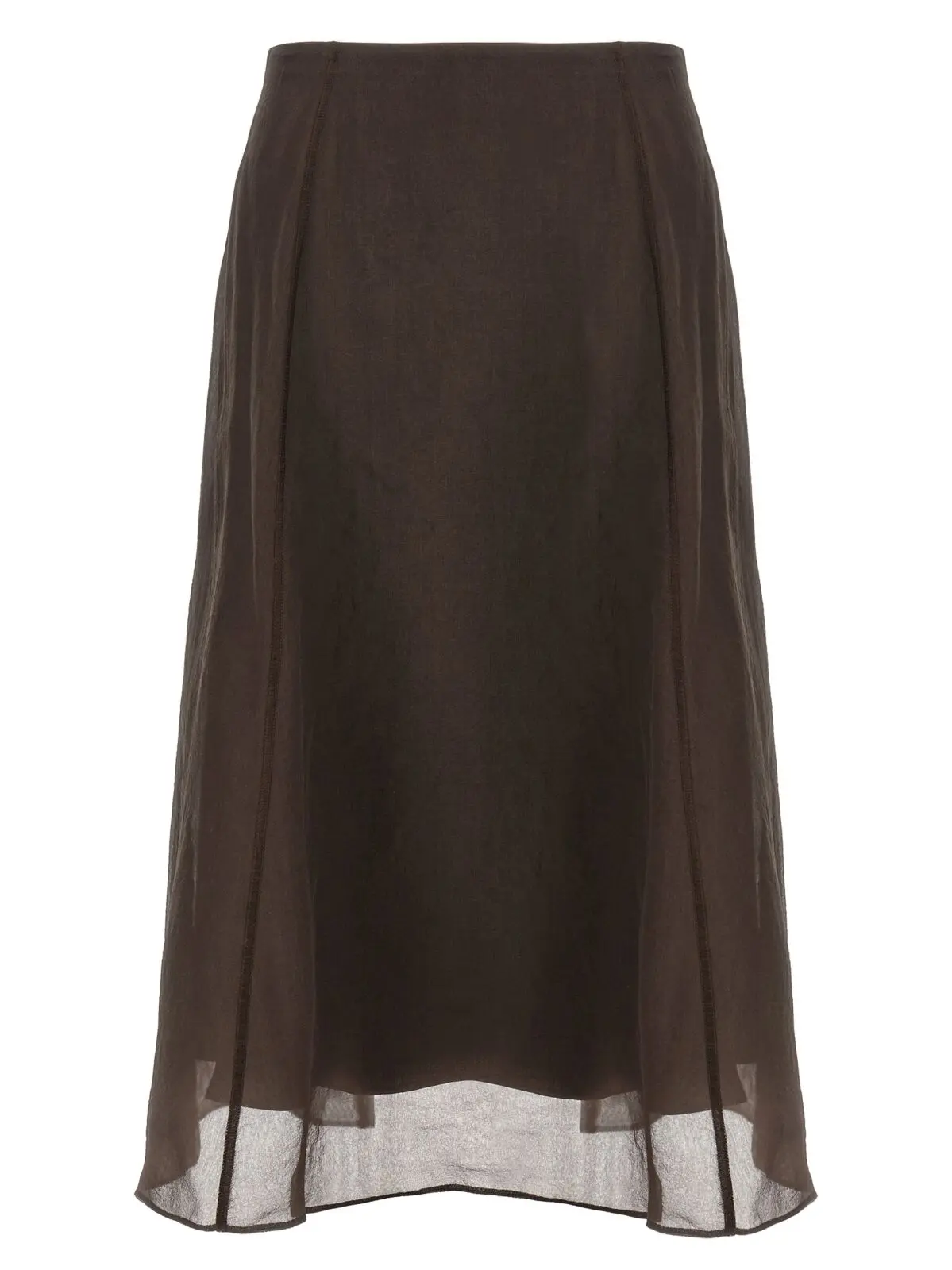Спідниця Brunello Cucinelli Circle Коричнева 1 'Circle' skirt BRUNELLO CUCINELLI Brown