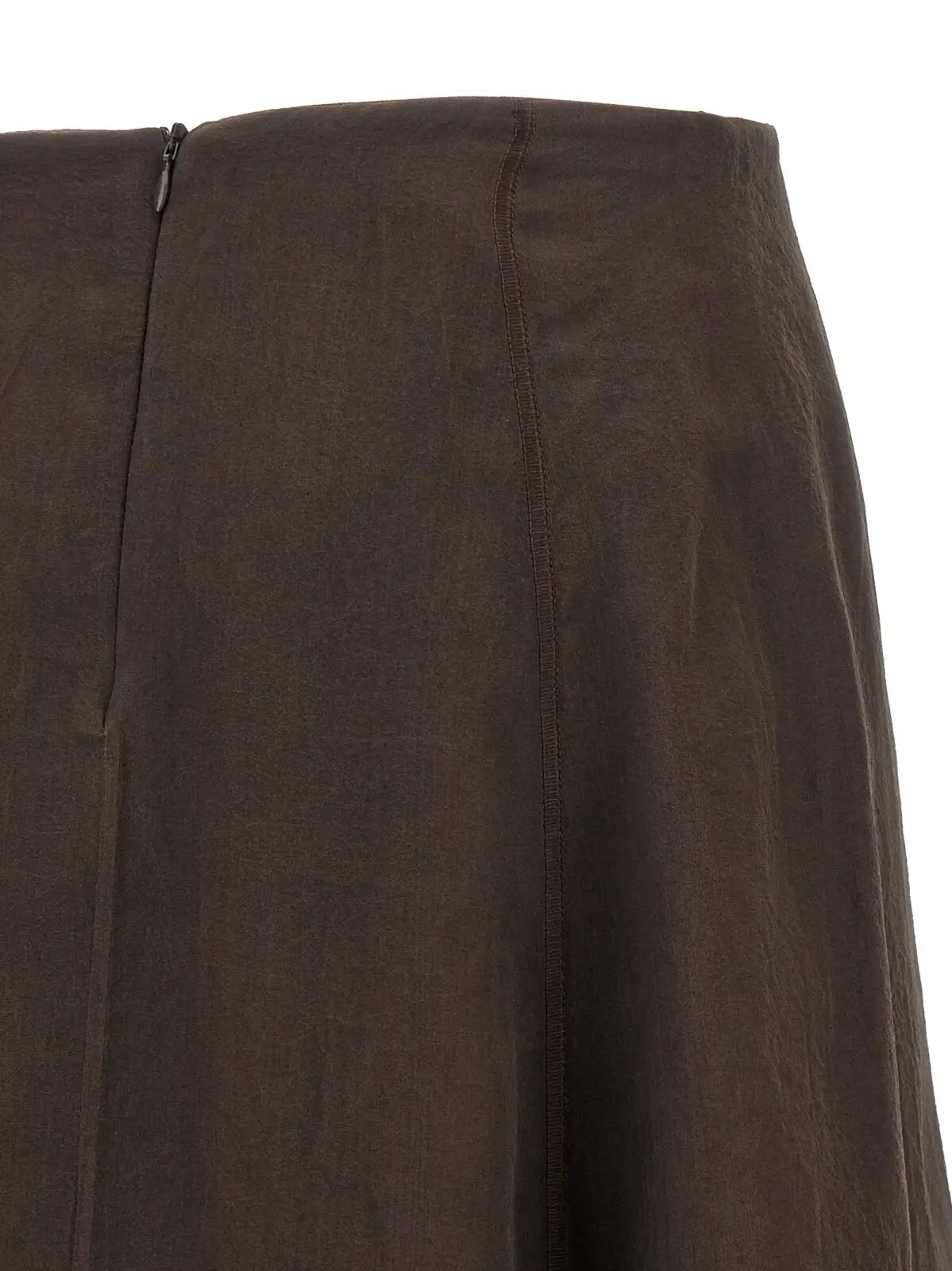 Спідниця Brunello Cucinelli Circle Коричнева 4 'Circle' skirt 100% silk BRUNELLO CUCINELLI Brown