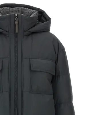 Knitted neck down jacket 55% polyester