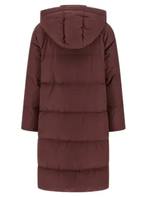 'Shiny Zipper Pull' down jacket Woman BRUNELLO CUCINELLI Bordeaux