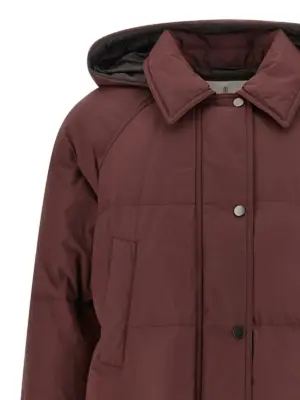 'Shiny Zipper Pull' down jacket 55% polyester