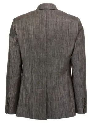 'Sparkling' blazer MG5177338PC1141 BRUNELLO CUCINELLI Brown