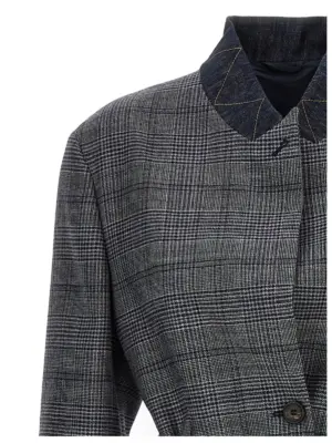 Monile houndstooth blazer 100% virgin wool BRUNELLO CUCINELLI Gray