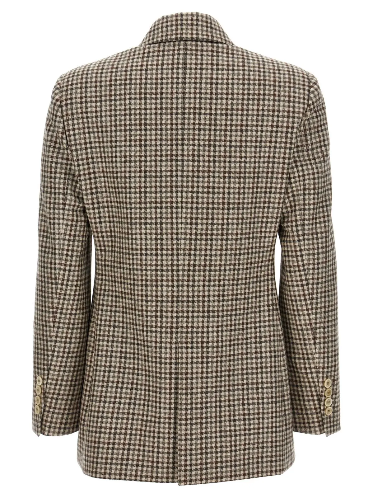 Піджак у клітинку Monile Brunello Cucinelli Бежевий 2 Blazer check Monile MG5237050PC001 BRUNELLO CUCINELLI Beige