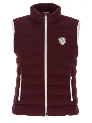 Logo vest BRUNELLO CUCINELLI Bordeaux
