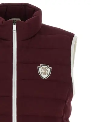 Logo vest Woman BRUNELLO CUCINELLI Bordeaux