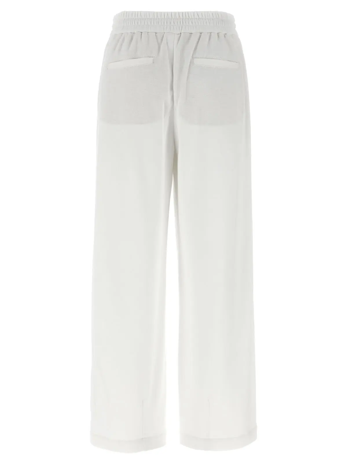 Джогери Brunello Cucinelli Piqué cotton Білі 2 Piqué cotton joggers MG927VD299C7220 BRUNELLO CUCINELLI White