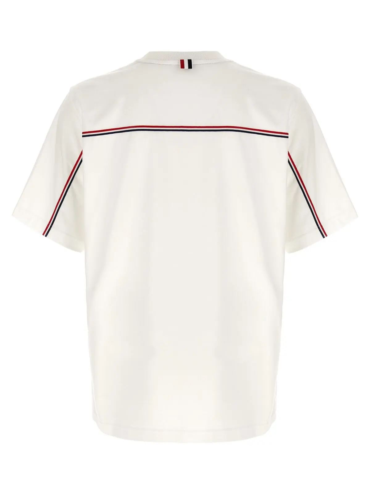 Футболка Thom Browne RWB Knit Trim Біла 2 'RWB Knit Trim' T-shirt MJS288A00042100 THOM BROWNE White