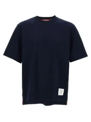 'RWB Knit Trim' T-shirt THOM BROWNE Blue