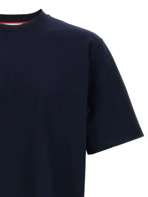 'RWB Knit Trim' T-shirt Man THOM BROWNE Blue