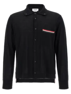'Button Down' cardigan THOM BROWNE Black