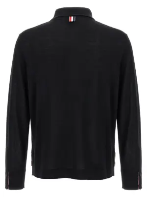 'Button Down' cardigan MKL007BY1051001 THOM BROWNE Black