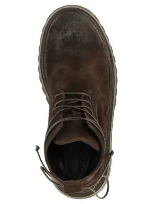 'Carrucola' combat boots 100% cotton MARSÈLL Brown