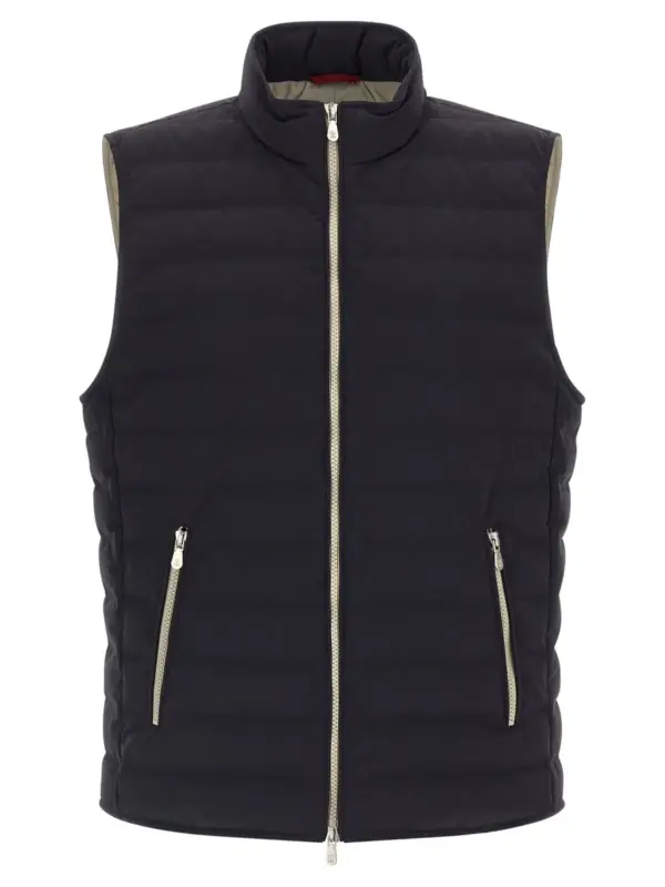 Quilted vest BRUNELLO CUCINELLI Blue