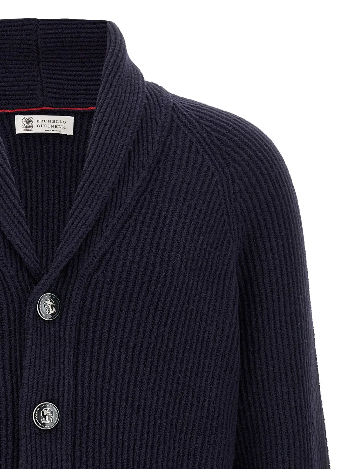 Кардиган Brunello Cucinelli з шалевим коміром Синій 3 Shawl neck cardigan Man BRUNELLO CUCINELLI Blue