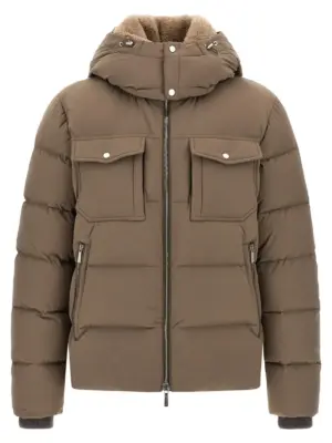 'Alarick' down jacket MOORER Brown