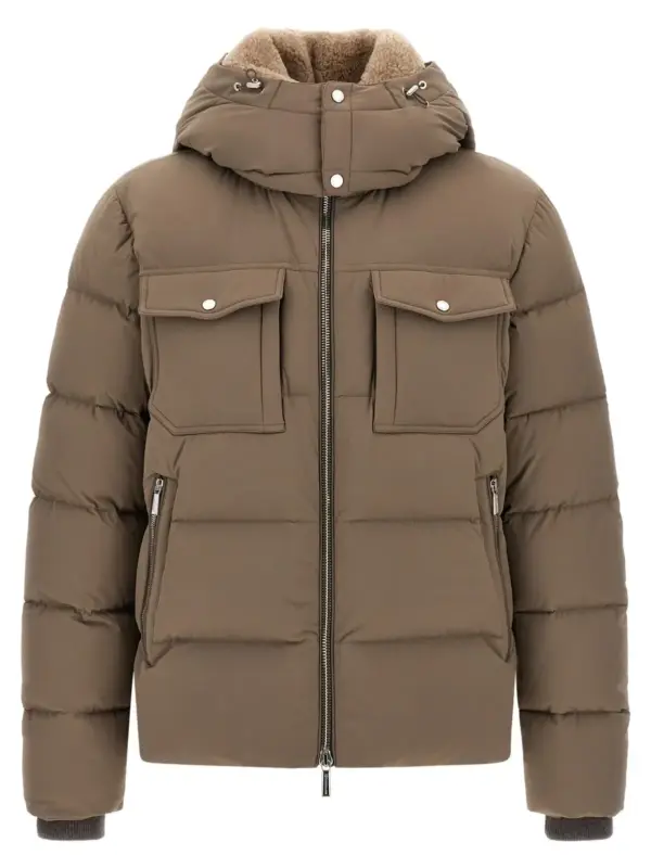 'Alarick' down jacket MOORER Brown