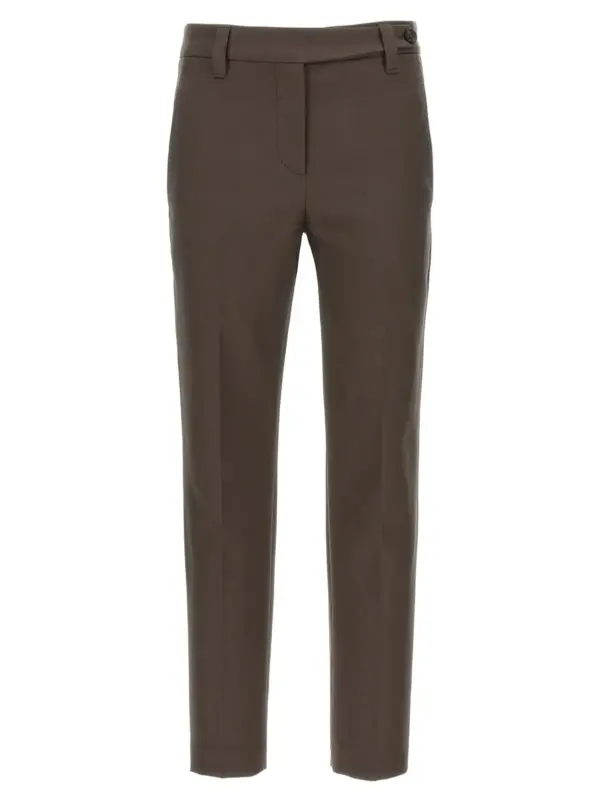 Monile cotton pants BRUNELLO CUCINELLI Brown
