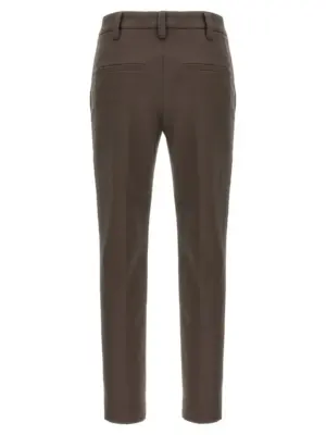 Monile cotton pants MP126P8703C4222 BRUNELLO CUCINELLI Brown
