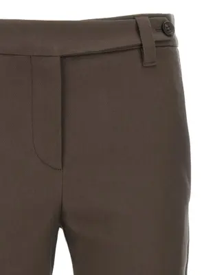 Monile cotton pants Woman BRUNELLO CUCINELLI Brown