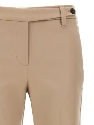 Monile cotton pants Woman BRUNELLO CUCINELLI Beige