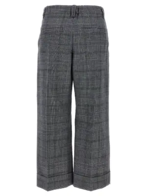 Pied de poule wool pants MP522P9017C4227 BRUNELLO CUCINELLI Gray