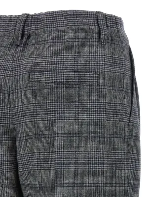 Pied de poule wool pants 100% virgin wool BRUNELLO CUCINELLI Gray