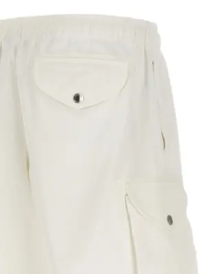 Cargo pocket bermuda shorts 100% cotton BRUNELLO CUCINELLI White