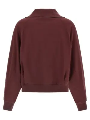 'Shiny Flap Detail' sweatshirt MP827SN706C7235 BRUNELLO CUCINELLI Bordeaux