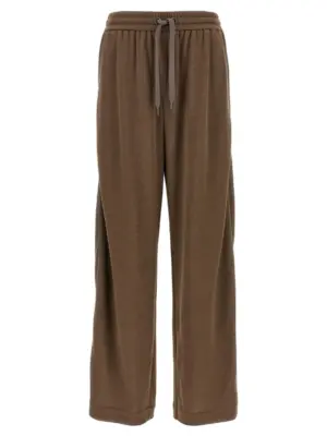'Shiny Trims' joggers BRUNELLO CUCINELLI Brown