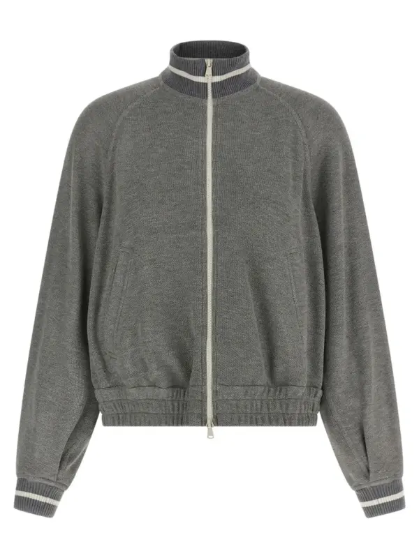 'Sparkling' sweatshirt BRUNELLO CUCINELLI Silver