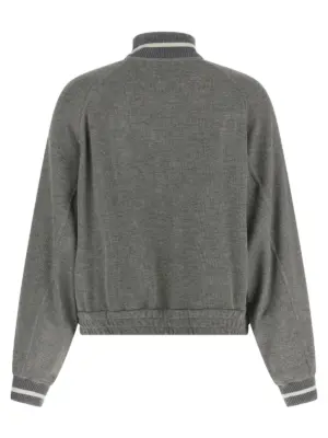 'Sparkling' sweatshirt MP930SN806C4527 BRUNELLO CUCINELLI Silver