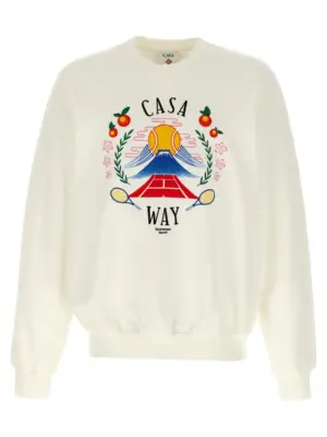 'Casa Way Mountain' sweatshirt CASABLANCA White