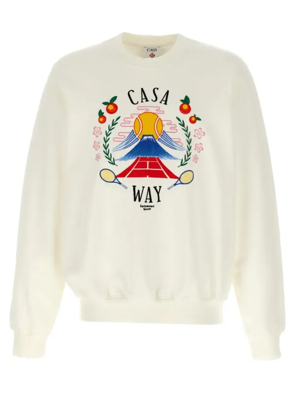 'Casa Way Mountain' sweatshirt CASABLANCA White