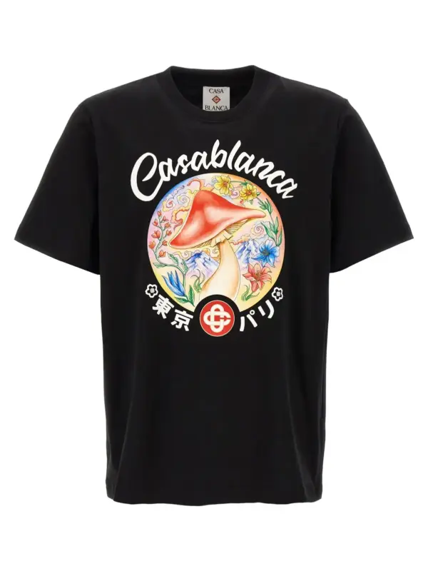 'Mushroom Emblem' T-shirt CASABLANCA Multicolor