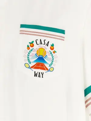 'Cuban Collar' shirt 100% silk CASABLANCA Multicolor