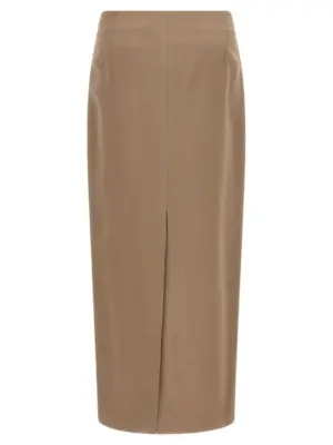 'Column Long' skirt MPH38G3882C9609 BRUNELLO CUCINELLI Beige