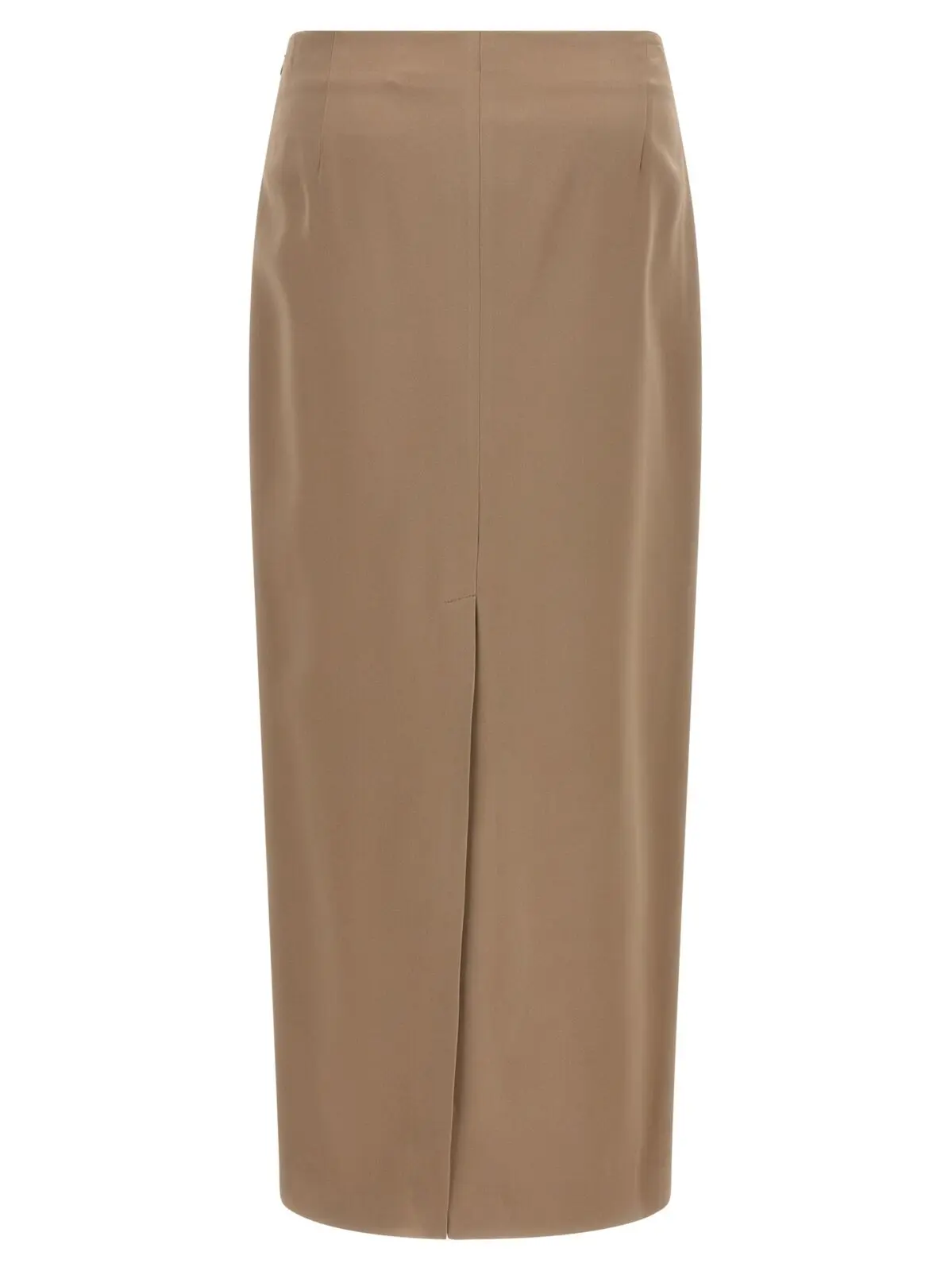 Спідниця Column Long Brunello Cucinelli Бежева 2 'Column Long' skirt MPH38G3882C9609 BRUNELLO CUCINELLI Beige