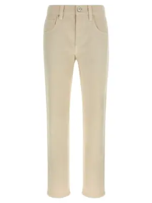Denim pants BRUNELLO CUCINELLI White
