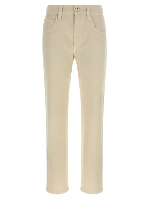 Denim pants BRUNELLO CUCINELLI White